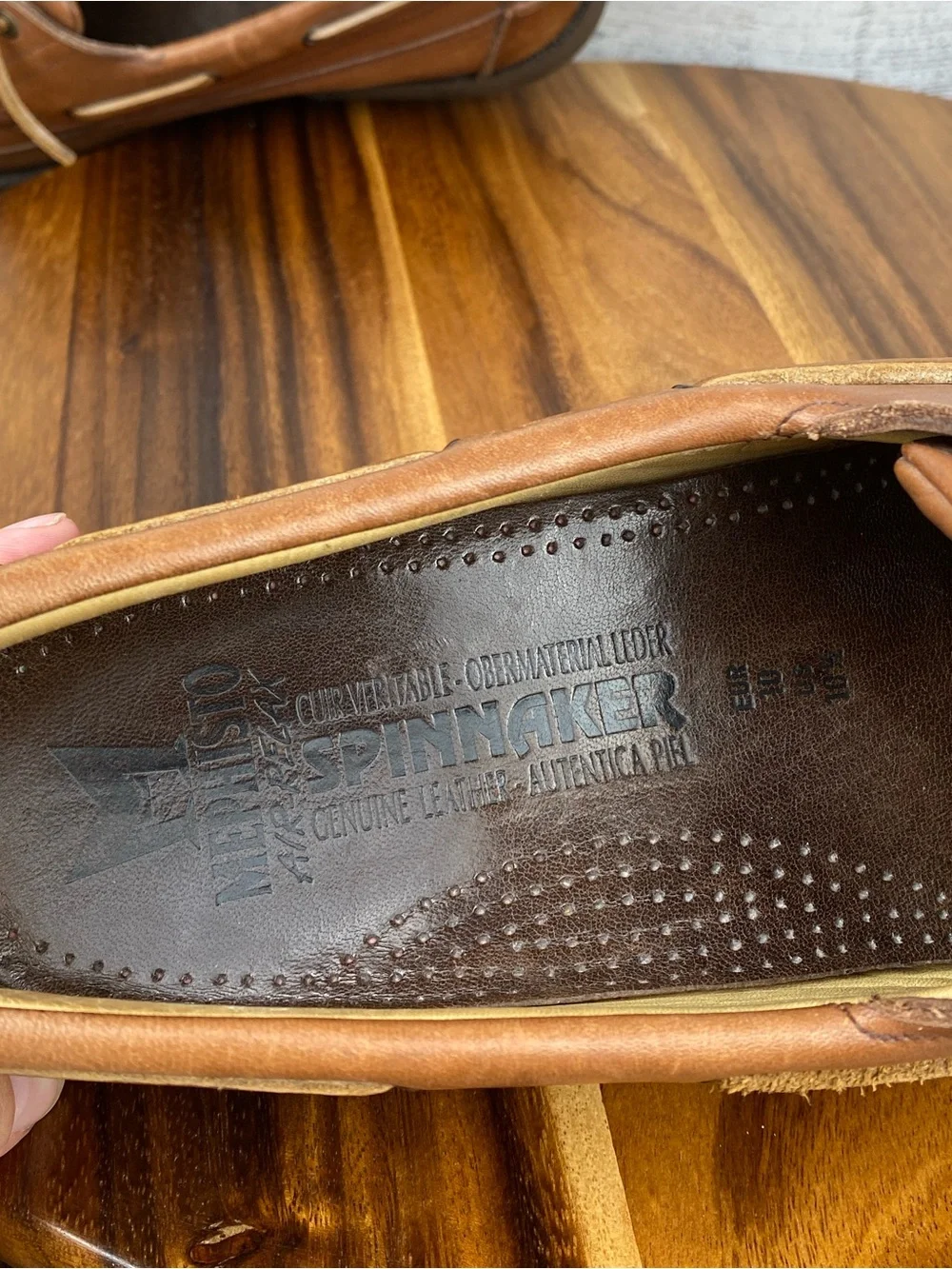 Mephisto Spinnaker Men's Hurrikan Hazelnut Brown Boat Shoes Size 10.5